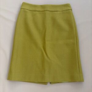J Crew Wool Pencil Straight Skirt Size 2 quiet luxury dark academia old money